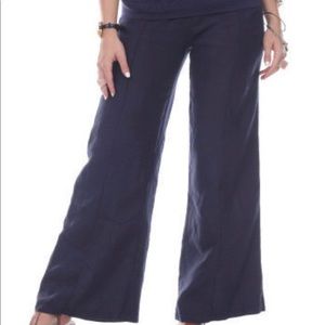 Fresh Laundry Fold-over Linen Pants